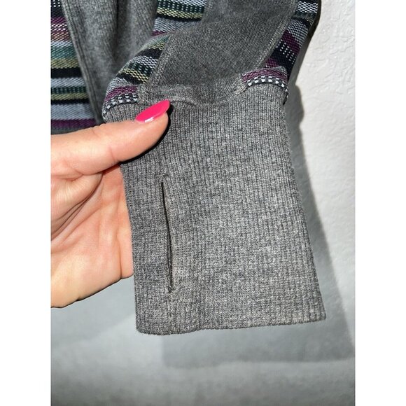 lululemon athletica Striped Gray and Purple Hoodie - Picture 6 of 8